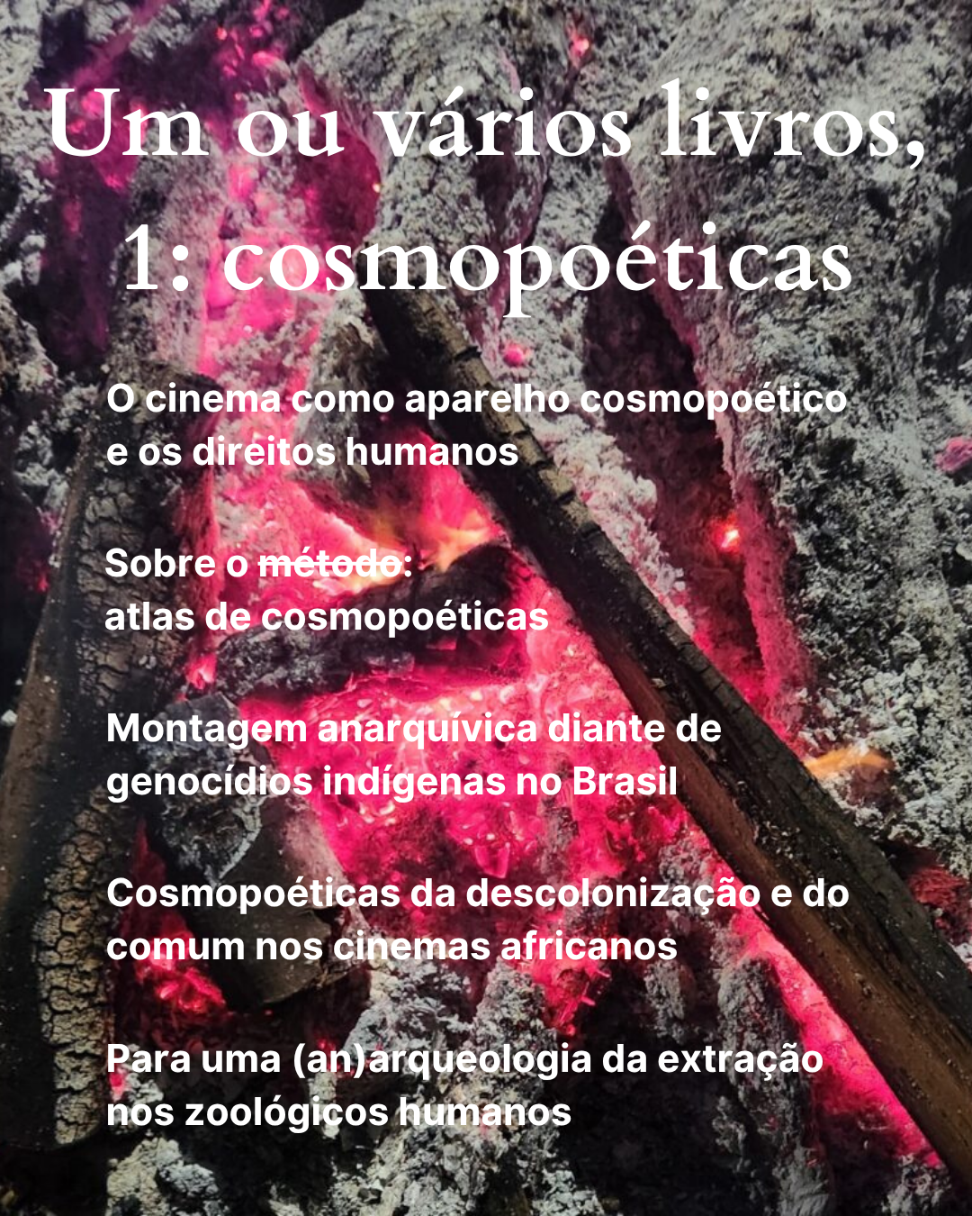 Um ou vários livros, 1: cosmopoéticas